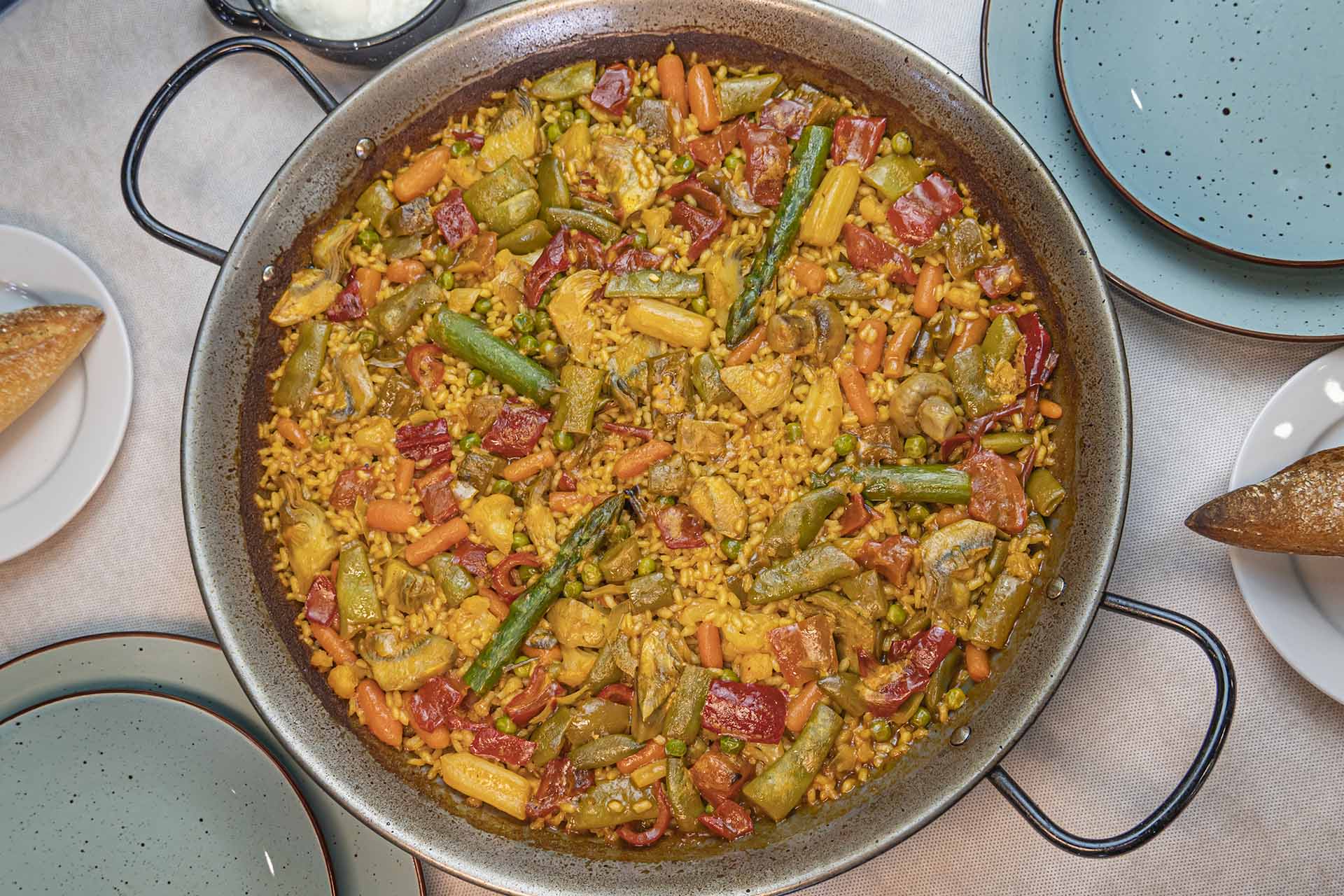 Paella de verduras