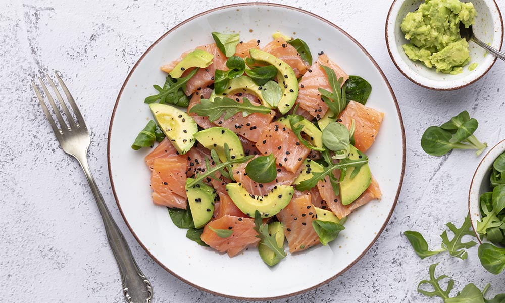 Salmón y aguacate